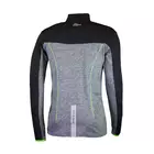 ROGELLI RUN 830.638 DESTRESS pánské běžecké triko s dlouhým rukávem, šedo-černo-fluor