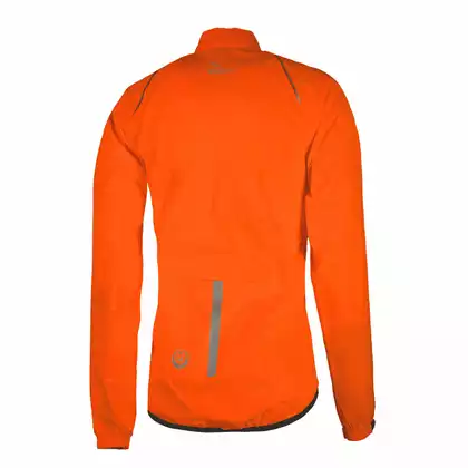 ROGELLI TELLICO nepromokavá cyklistická bunda, fluorová oranžová