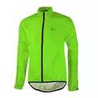 ROGELLI TELLICO nepromokavá cyklistická bunda, fluorově zelená