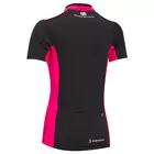 TENN OUTDOORS dámský cyklistický dres Coolflo, černo-růžový