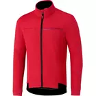 Zimní cyklistická bunda SHIMANO WINDBREAK, červená ECWJAPWQS22