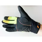 Zimní cyklistické rukavice SHIMANO WINDSTOPPER, černo-fluorové ECWGLBWNS25MZ